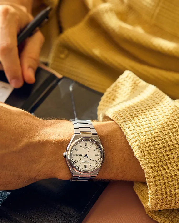 Zenshin Three-hand White Dial Super Titanium Bracelet AW0130-85A Zenshin Three-hand White Dial Super Titanium Bracelet AW0130-85A